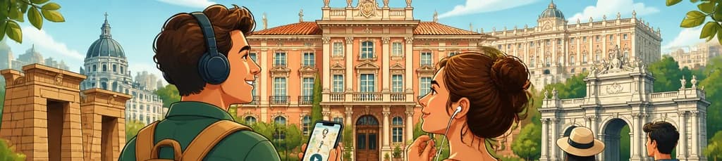 Acceso al Palacio de Liria en Madrid con recorrido sonoro por la ciudad