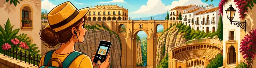 Descubre Ronda: Visita autoguiada a pie con audioguía de 75 minutos y 27 comentarios explicativos