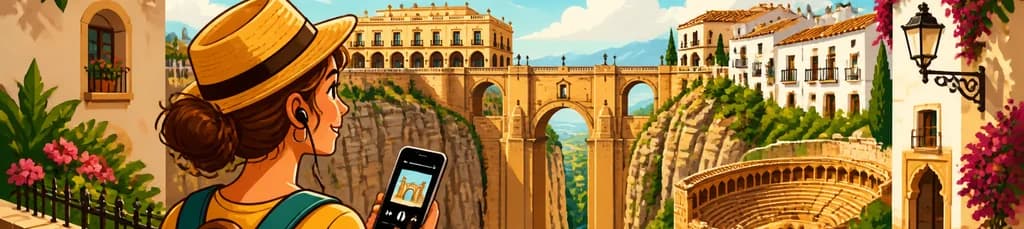 Descubre Ronda: Visita autoguiada a pie con audioguía de 75 minutos y 27 comentarios explicativos