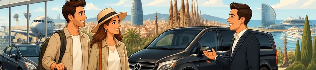 Servicio de taxi privado para traslados desde el Aeropuerto de Barcelona a hoteles