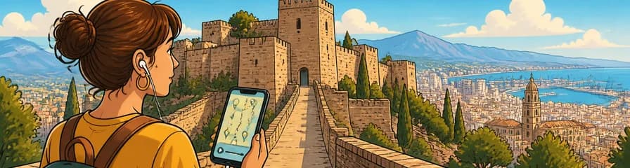 Entrada al Castillo de Gibralfaro con un recorrido autónomo diseñado por un guía experto