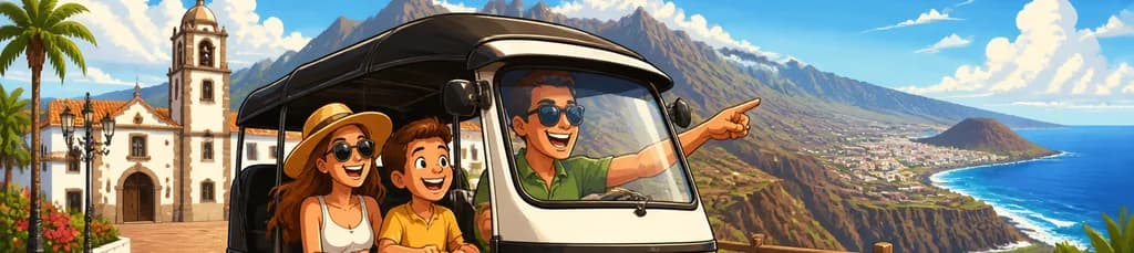 Recorrido Encantador por el Sur de Tenerife en Tuktuk
