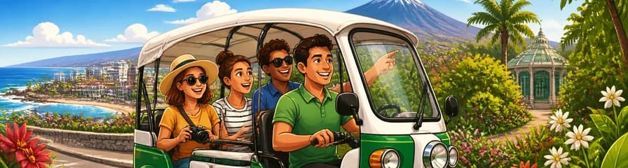 Recorrido en Tuk Tuk por el Norte de Tenerife: Puerto de la Cruz y sus Jardines