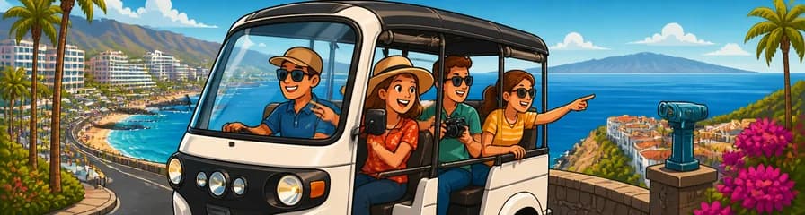 Viaje en Tuk Tuk por la Costa y Miradores del Sur de Tenerife