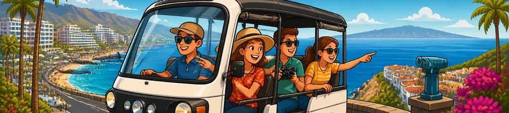 Viaje en Tuk Tuk por la Costa y Miradores del Sur de Tenerife