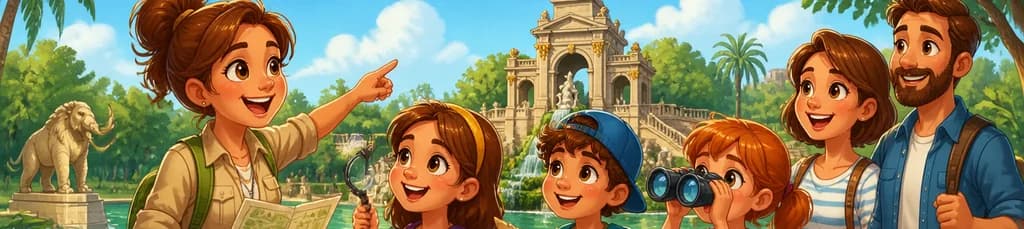 Tour privado para niños por el Parc de la Ciutadella en Barcelona