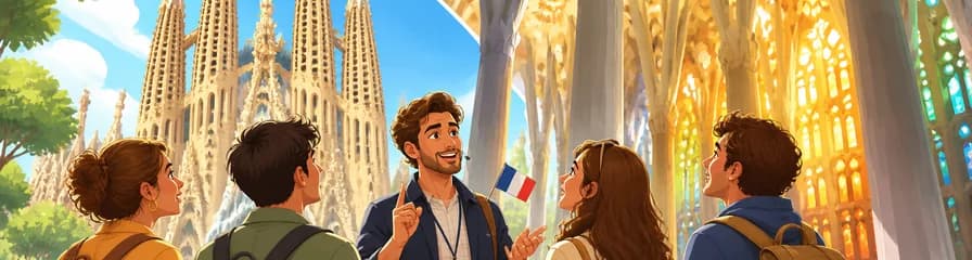Recorrido Semiprivado por la Sagrada Familia sin Esperas, con Guía en Francés