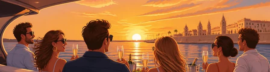 Experiencia de crucero privado al atardecer en El Puerto de Santa María, Cádiz