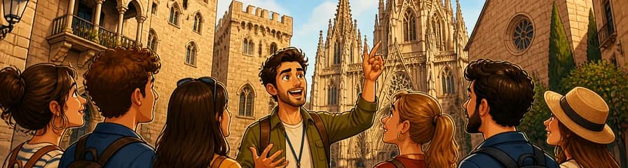 Recorrido a pie por el Barrio Gótico de Barcelona guiado por un experto local