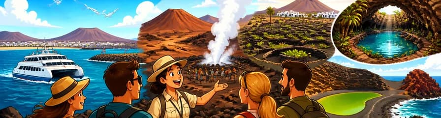 Recorrido por Lanzarote desde Fuerteventura, con salida desde Castillo y Corralejo