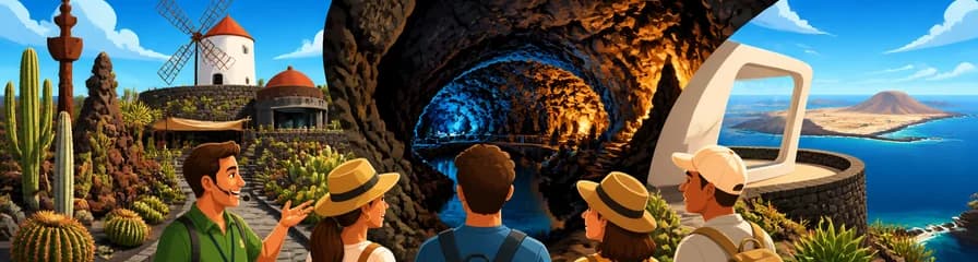Recorrido Manrique: Cueva de los Verdes, Mirador del Río y Jardín de Cactus