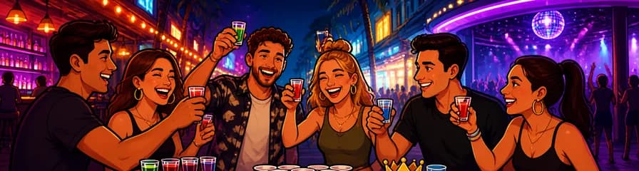 Recorrido Nocturno por Maspalomas: 3 Bares, 1 Club, Chupitos y Juegos Incluidos