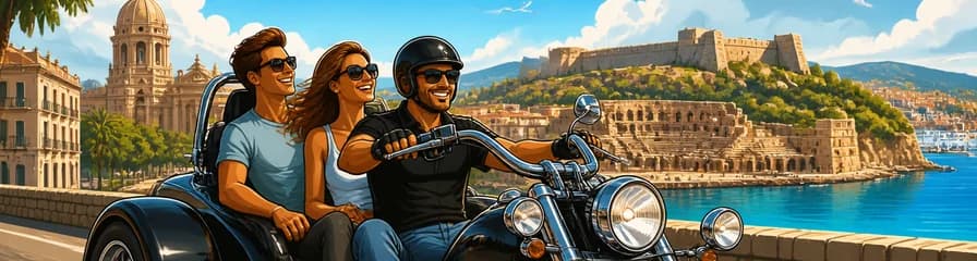 Recorrido en trike Rewaco por Cartagena: Aventura de 2 horas para un mínimo de 2 pasajeros