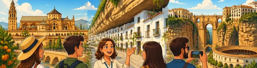 Excursión de un día a Córdoba, un Pueblo Blanco y Ronda, saliendo desde Sevilla