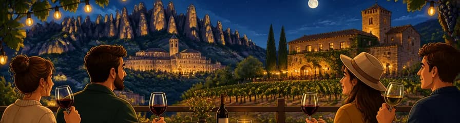 Retiro nocturno en bodega con escapada gourmet a Montserrat