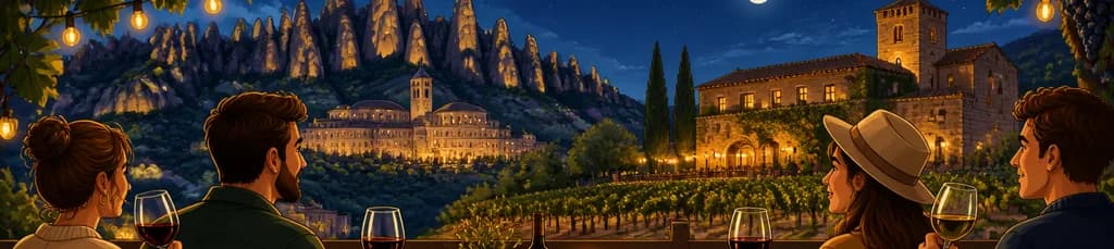 Retiro nocturno en bodega con escapada gourmet a Montserrat