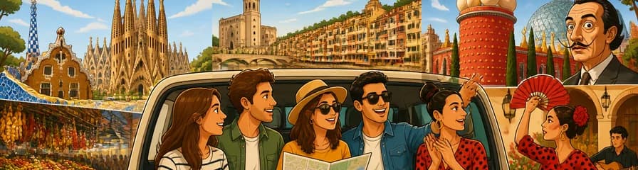 Recorrido Privado de Tres Días por Barcelona, Girona y Figueres en Furgoneta