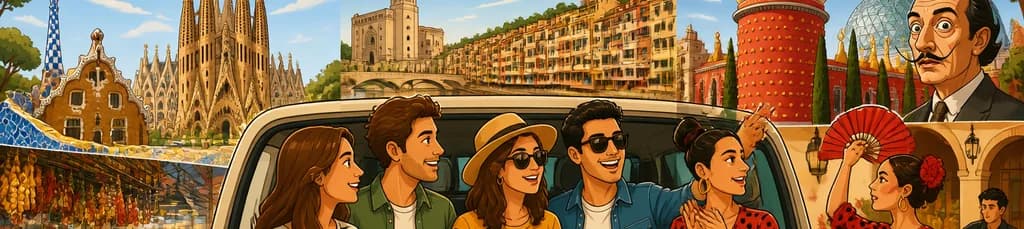 Recorrido Privado de Tres Días por Barcelona, Girona y Figueres en Furgoneta