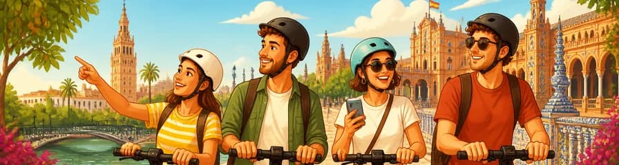 Vive Sevilla sin esfuerzo: alquiler de patinetes eléctricos