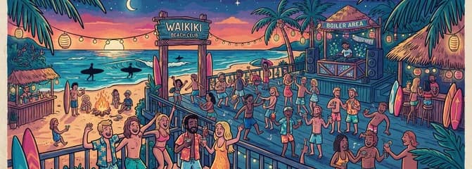 Ritual de Verano: La Fiesta Post-Surf en Waikiki Beach Club