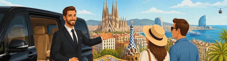 Servicio de chófer privado en Barcelona con conductor angloparlante en coche o furgoneta
