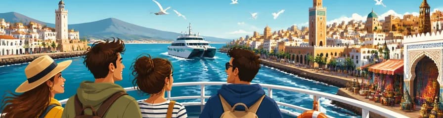 Conexión marítima en ferry entre Tarifa y Tánger Ville