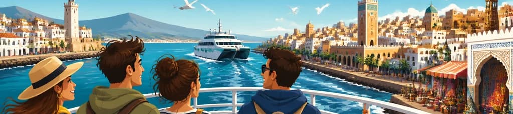 Conexión marítima en ferry entre Tarifa y Tánger Ville