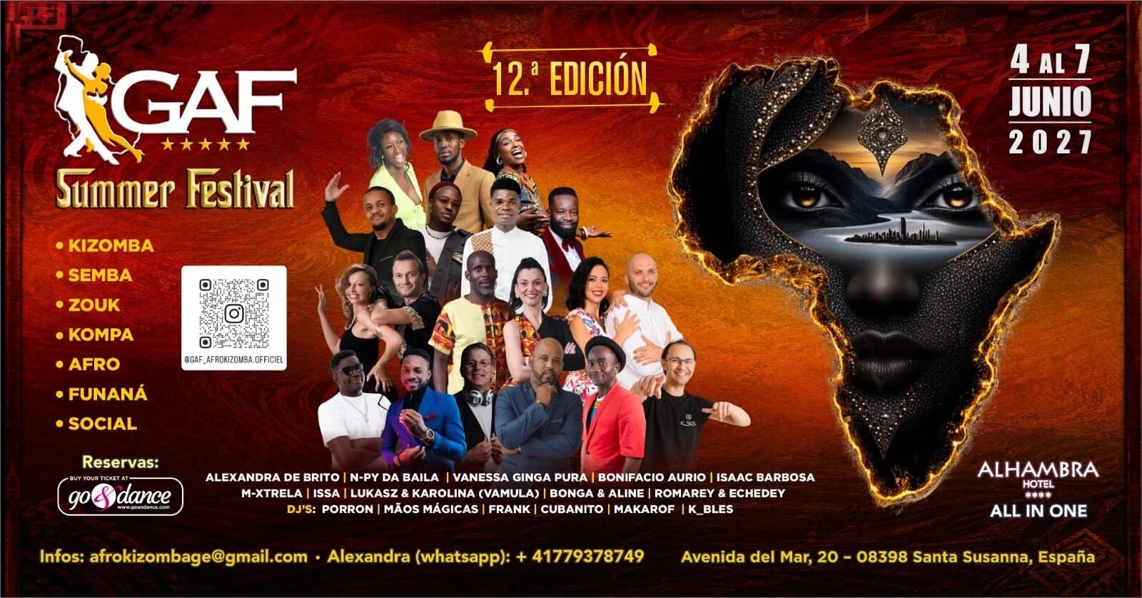 GAF SUMMER FESTIVAL  4 -7 JUNE 2027