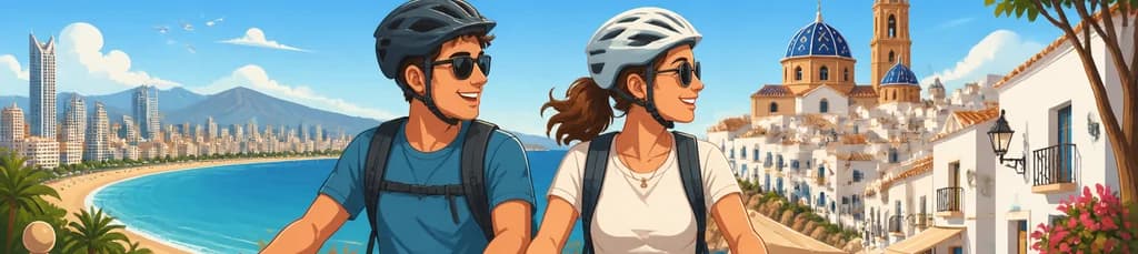 Recorrido autoguiado de medio día en bicicleta eléctrica por Benidorm