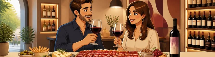 Experiencia de degustación: surtido de ibéricos y botella de vino para dos en Vinopremier