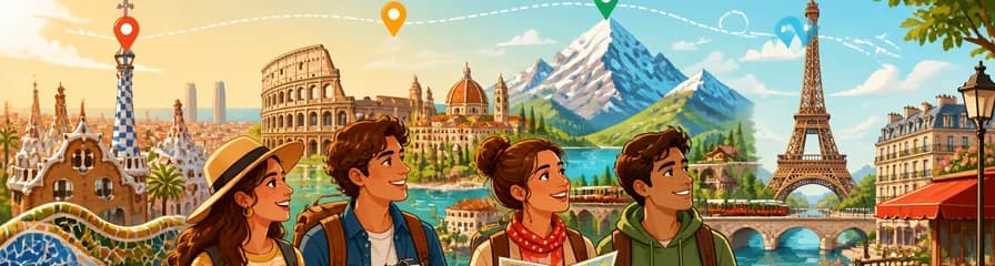 Recorrido por las joyas de Europa: desde Barcelona hasta París