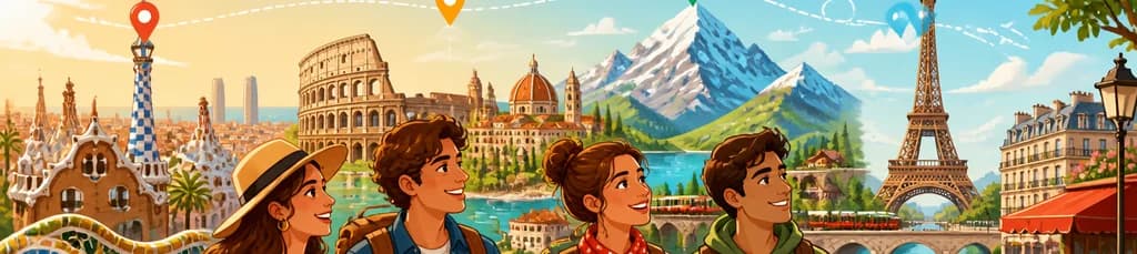 Recorrido por las joyas de Europa: desde Barcelona hasta París