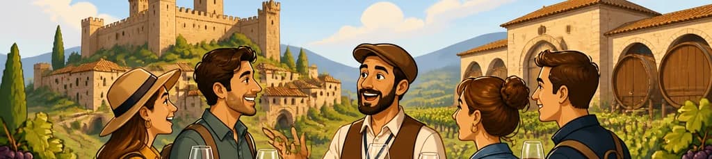 Aventura enológica y medieval: castillos y bodegas con degustación desde Madrid
