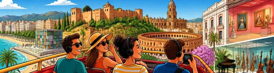 Recorrido panorámico en autobús por Málaga con acceso a museos