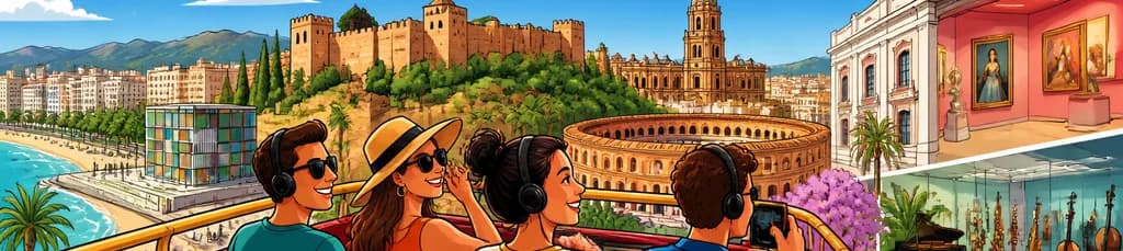 Recorrido panorámico en autobús por Málaga con acceso a museos