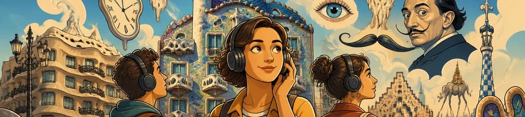 Tour autoguiado con audioguía: la Barcelona surrealista de Dalí y Gaudí