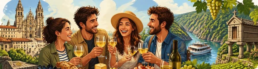Una inmersión cultural y gastronómica en Santiago de Compostela: vino, sabor, legado histórico y paisajes naturales.
