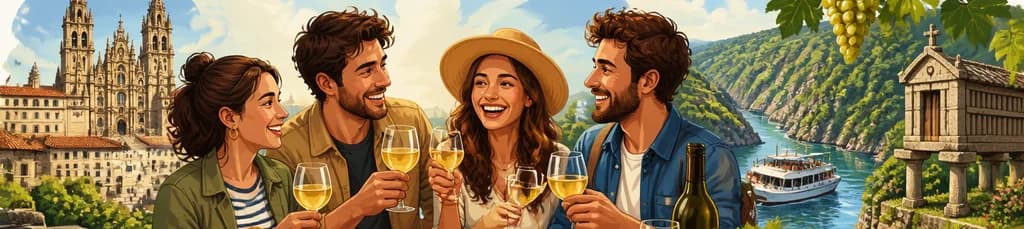 Una inmersión cultural y gastronómica en Santiago de Compostela: vino, sabor, legado histórico y paisajes naturales.