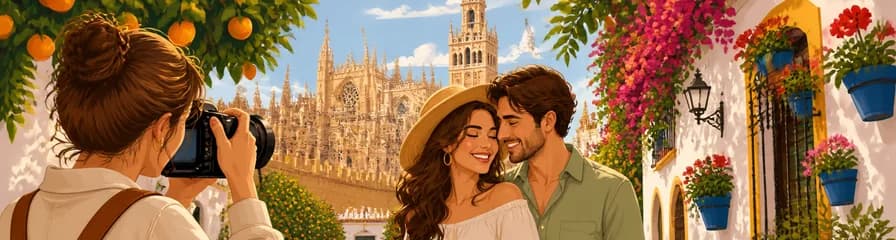 Sesión fotográfica privada en Sevilla: Catedral y Barrio de Santa Cruz
