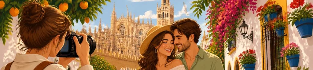 Sesión fotográfica privada en Sevilla: Catedral y Barrio de Santa Cruz