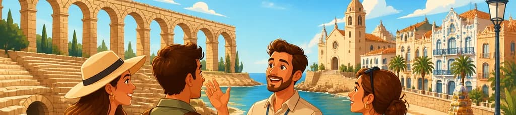 Excursión histórica privada de un día completo para explorar Tarragona y Sitges