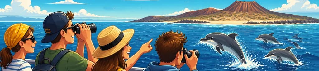 Travesía marítima para avistar delfines con destino a la isla de Lobos