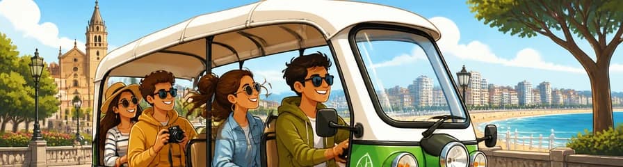 Recorrido panorámico en TukTuk: la experiencia completa de Gijón