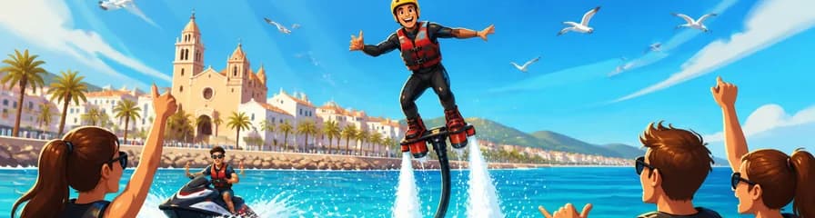Vuela sobre el Mediterráneo: Experiencia definitiva de Flyboard en Sitges