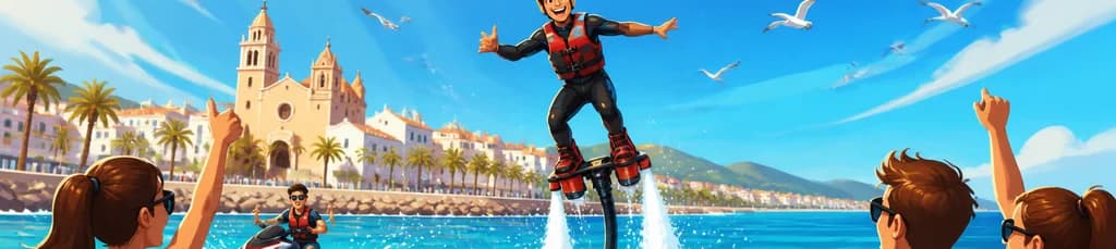 Vuela sobre el Mediterráneo: Experiencia definitiva de Flyboard en Sitges