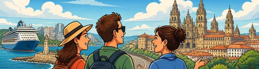 Travesía por la costa de La Coruña con destino a Santiago de Compostela
