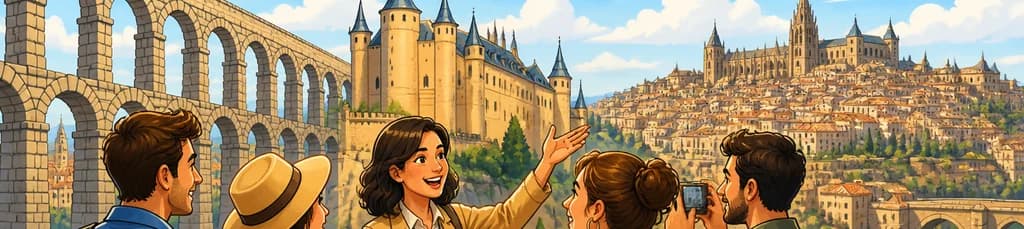 Excursión privada de un día completo a Toledo y Segovia con partida desde Madrid y acceso al Alcázar