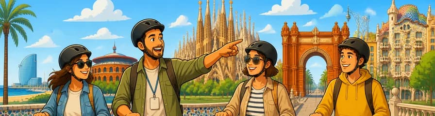 Aventura guiada en patinete eléctrico por Barcelona