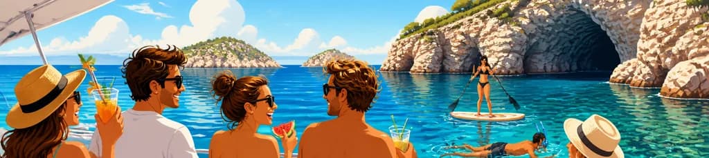 Descubre las cuevas y calas de Ibiza en un tour en barco con paddle surf y snorkel