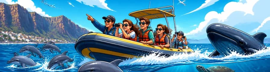 Safari marino de avistamiento de delfines y ballenas en lancha rápida de 3 horas: tour de descubrimiento